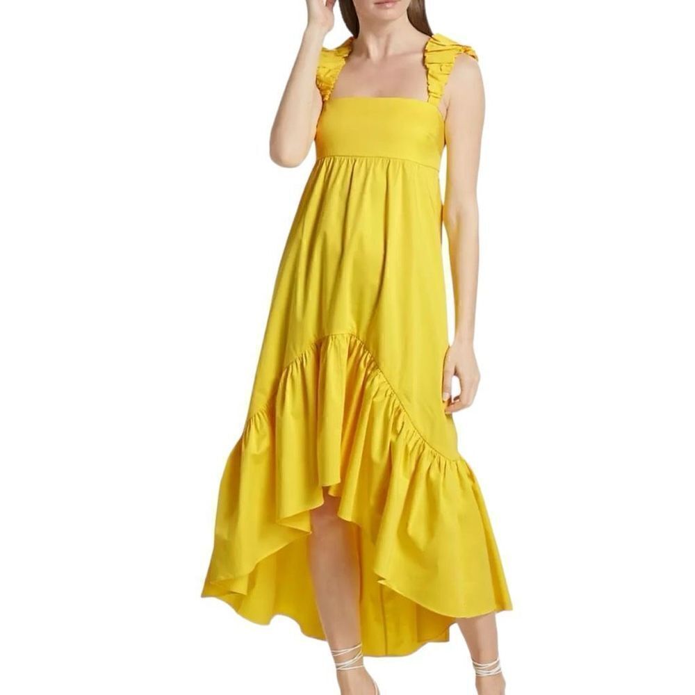 Alexis Natalia Yellow Cotton Poplin Sundress Size Small